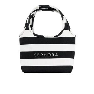 Sephora Monochrome Striped Cosmetic Bag